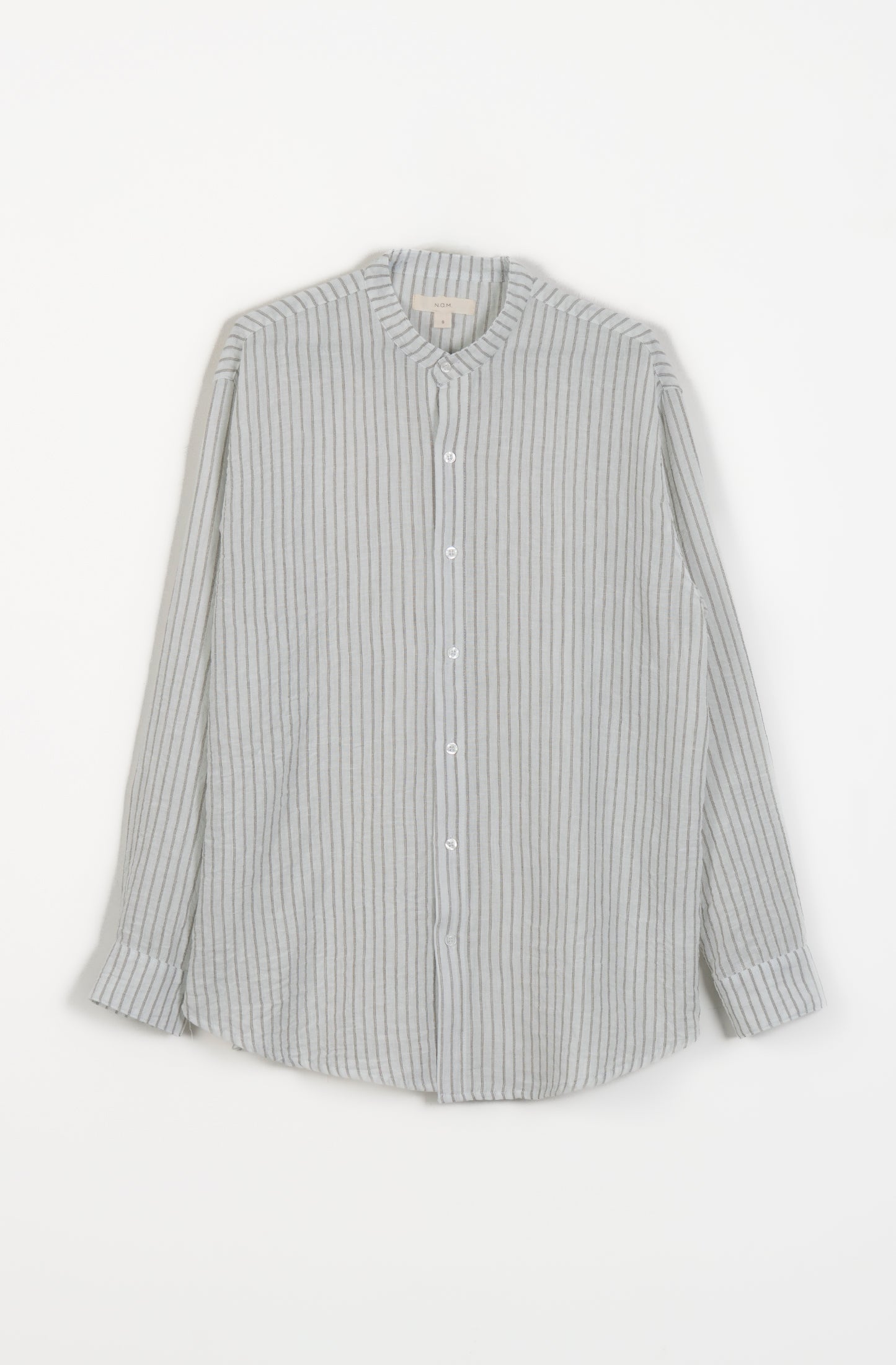 Camisa manga larga cuello mao Aliso
