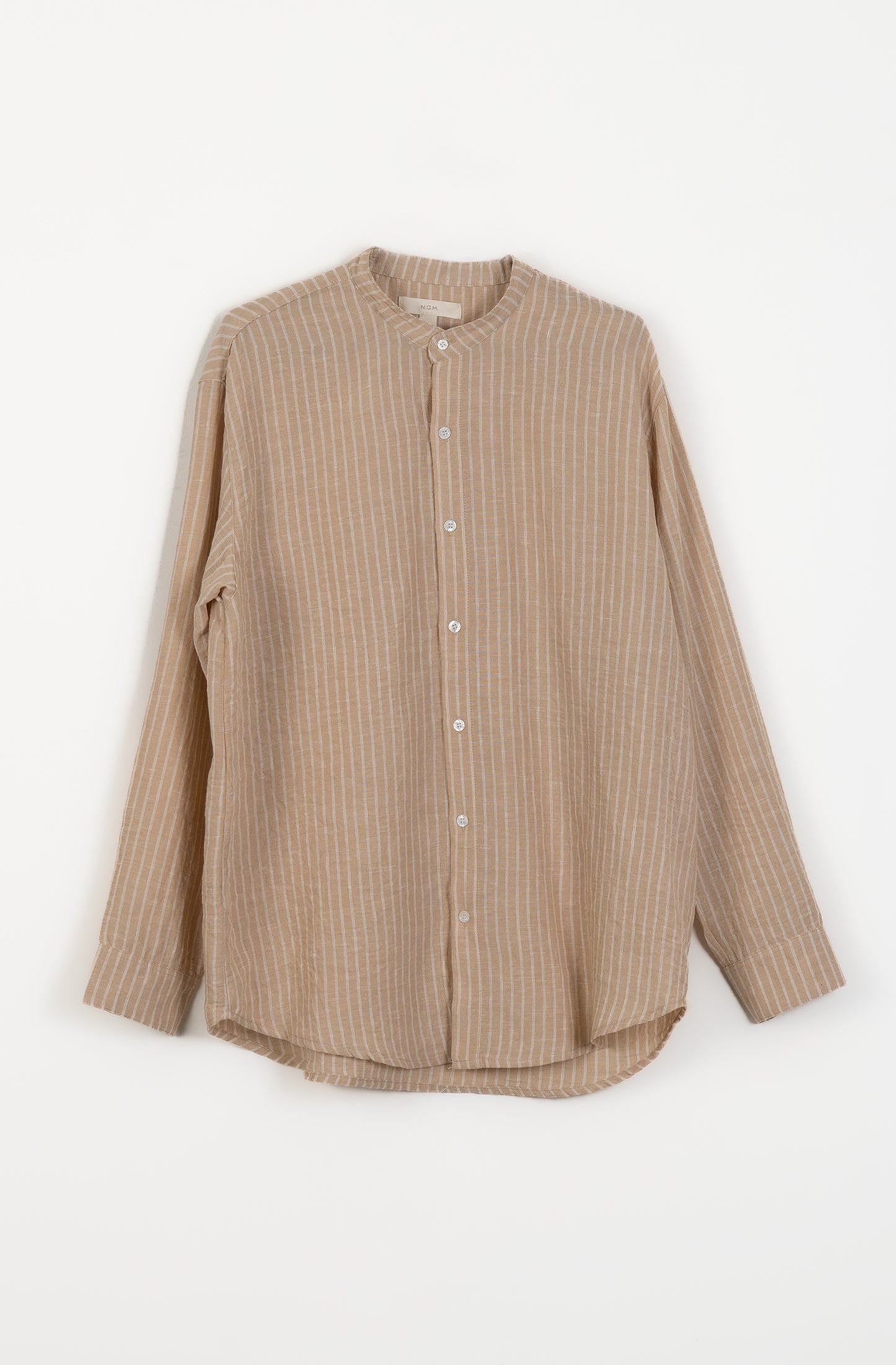 Camisa manga larga cuello mao Aliso