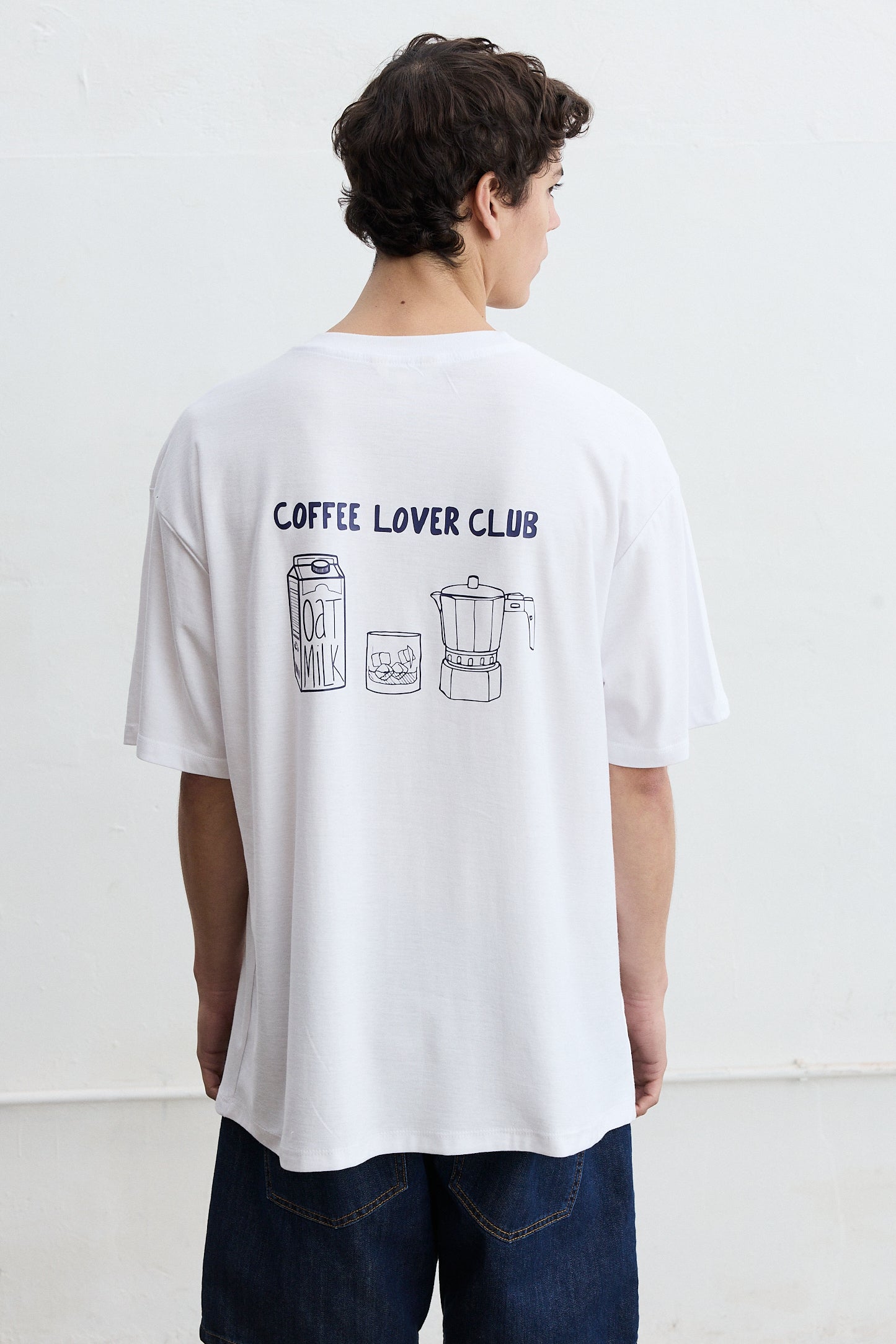 Remera oversize estampada Biel Coffe Lover