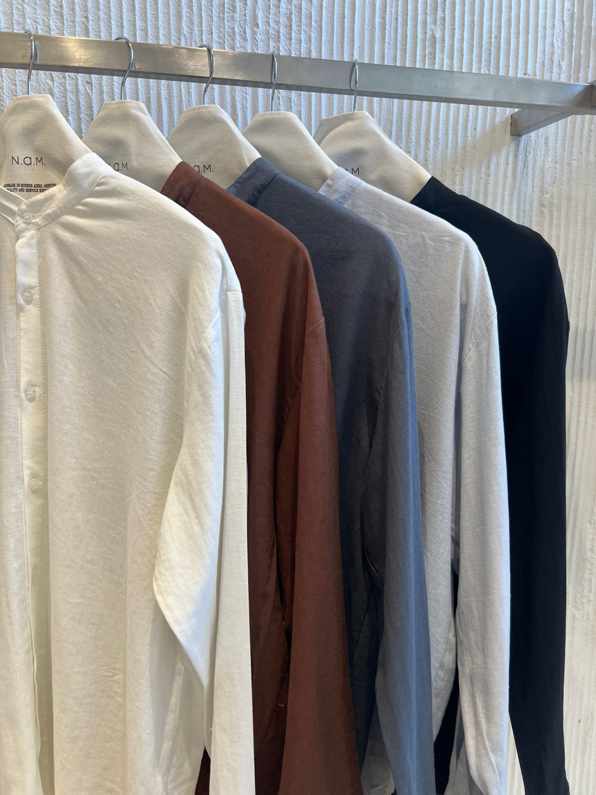 Camisa cuello mao Danubio