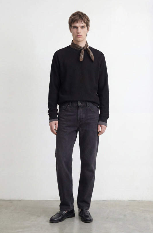 Jean straight Avenio Negro