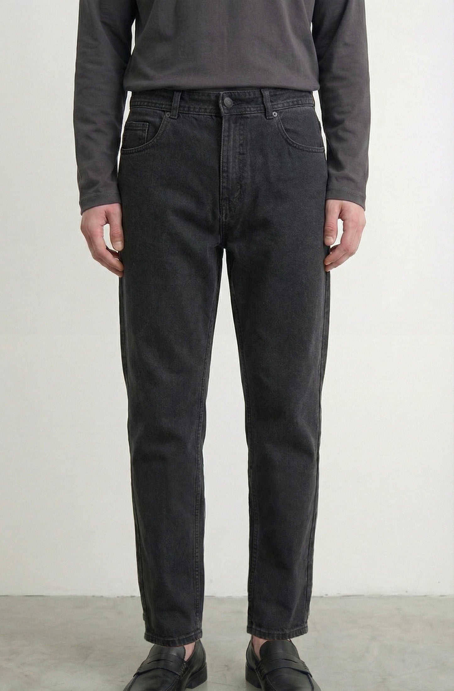Jean straight Avenio Negro