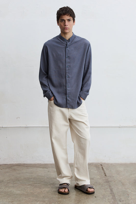 Camisa cuello mao Danubio