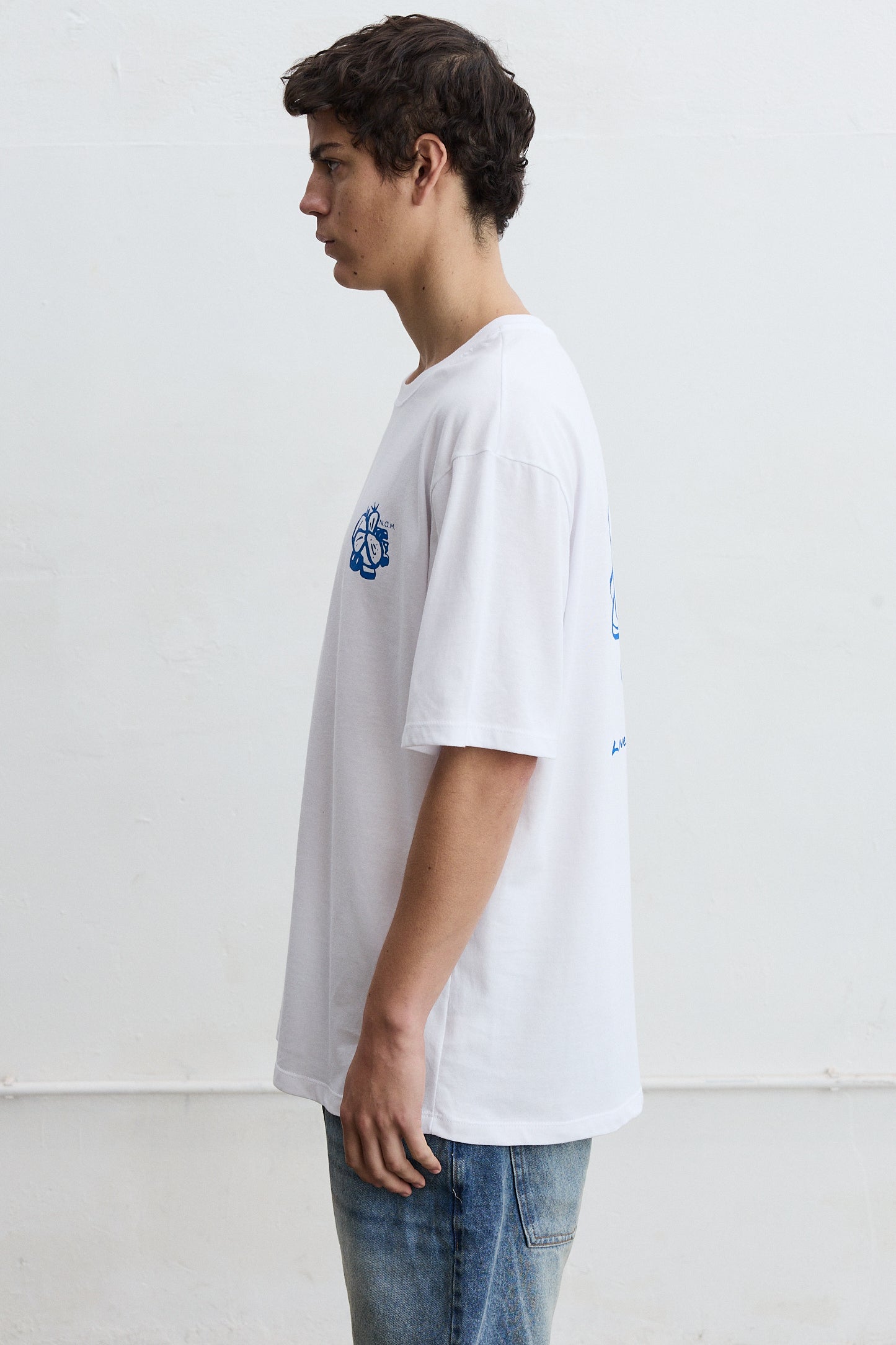 Remera oversize estampada Biel Waffles