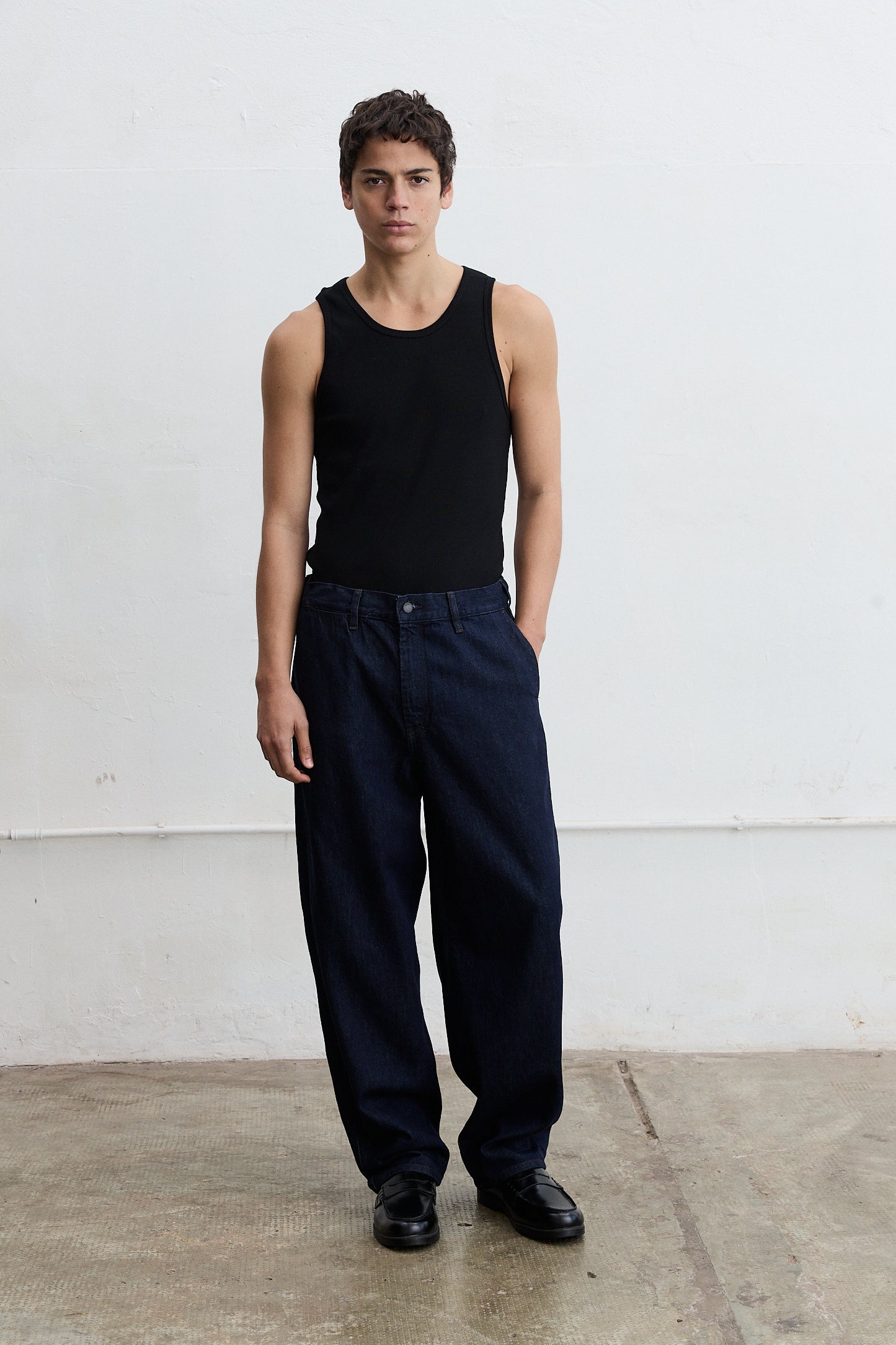 Pantalon wide leg Gambia azul