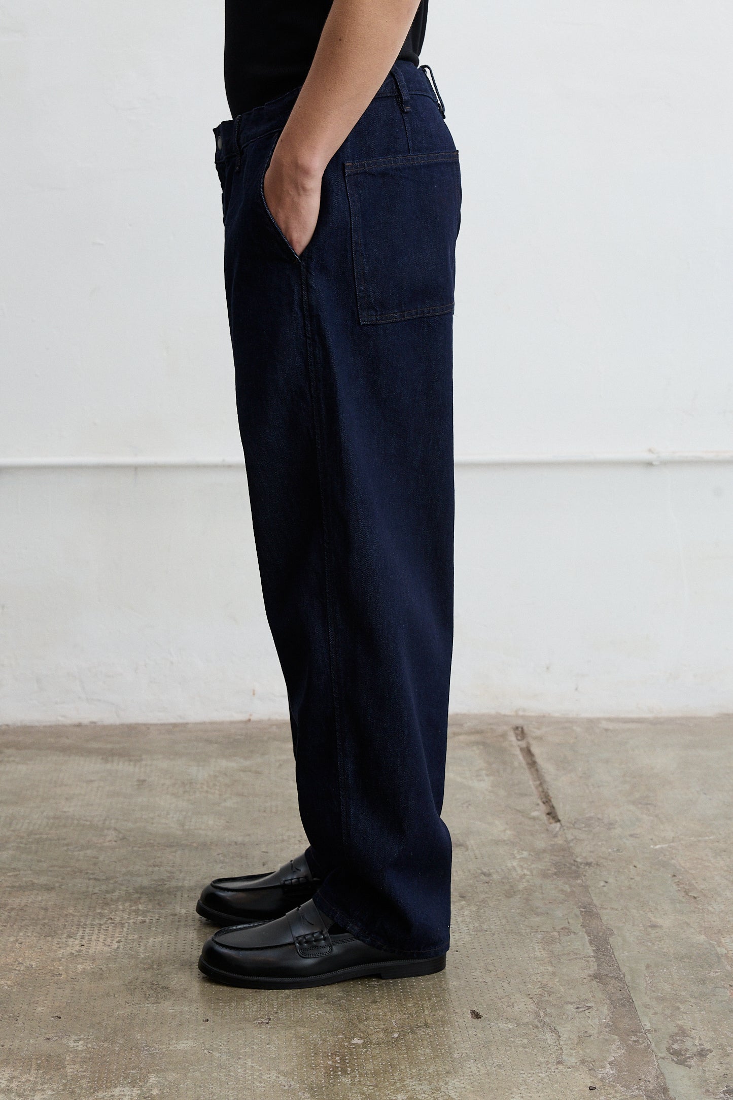 Pantalon wide leg Gambia azul