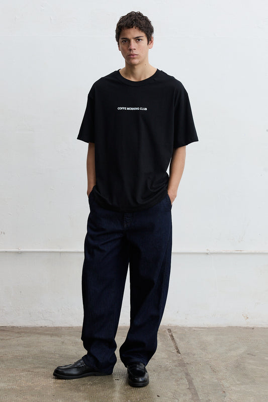Remera oversize estampada Biel Holiday Cafe