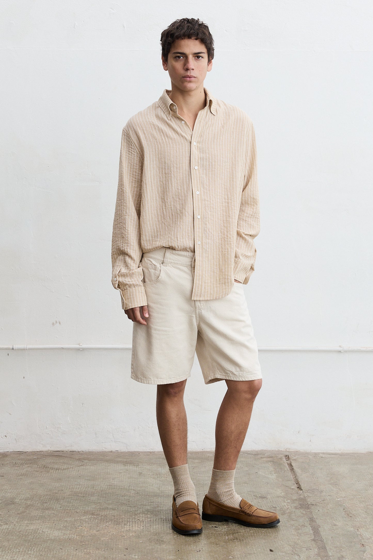 Camisa cuello solapa  Aliso