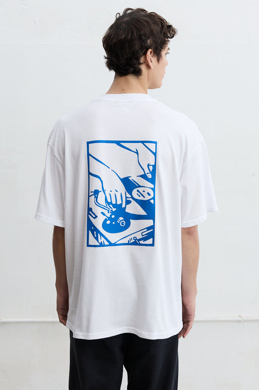 Remera oversize estampada Biel Discos
