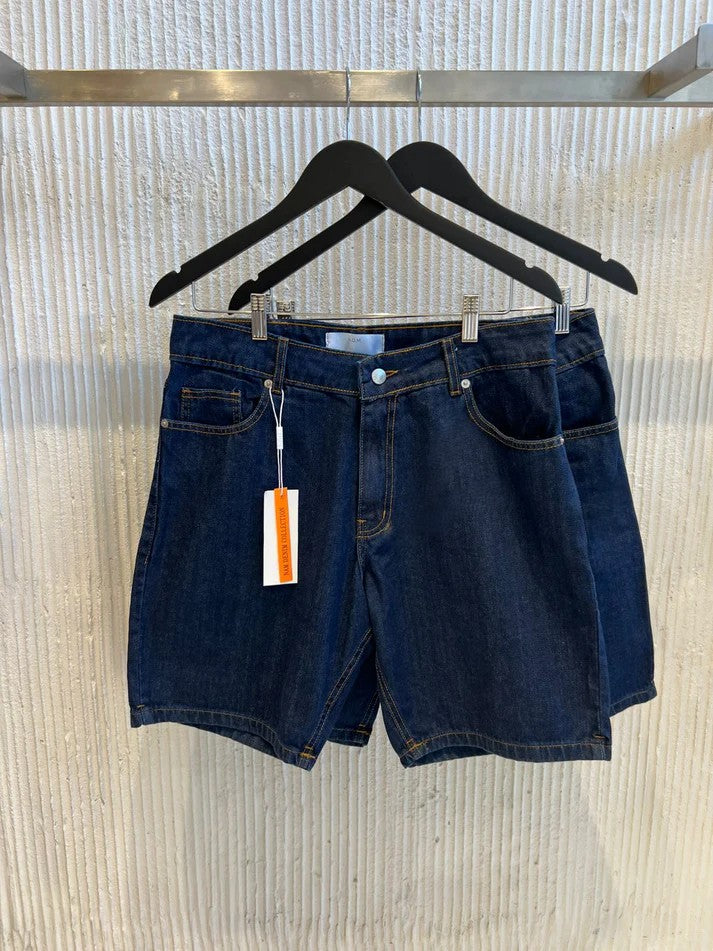 Bermuda straight ruedo azul Avenio