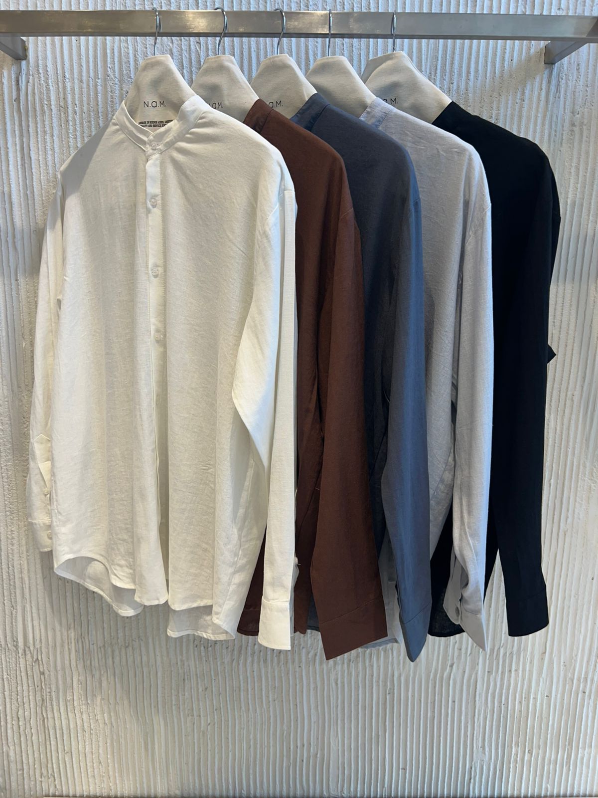 Camisa cuello mao Danubio